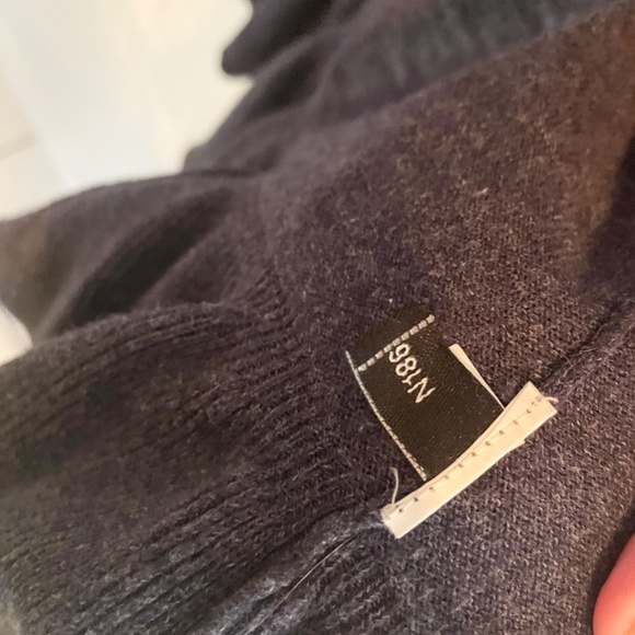 Kate Spade Broome Street Open front cardigan Peplum Heathered Blue XS Oversized - Picture 6 of 13